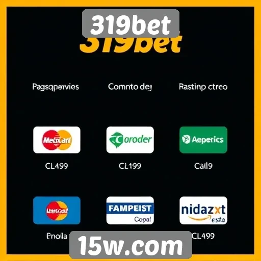 Opções de pagamento oferecidas pelo 319bet